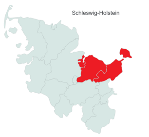 Schleswig-Holstein Karte: Kiel, Kreis Plön und nördliches Ostholstein